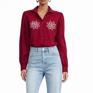 NEW Carolina K Embroidered Blouse S